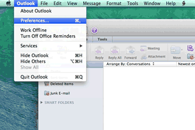 smart folder outlook for mac